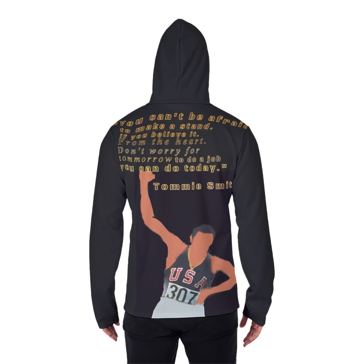 All-Over Print Men's Pullover Hoodie With Mask