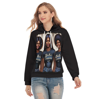 All-Over Print Women's Slim Pullover Hoodie