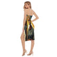 All-Over Print Women's Side Split Tube Top Dress