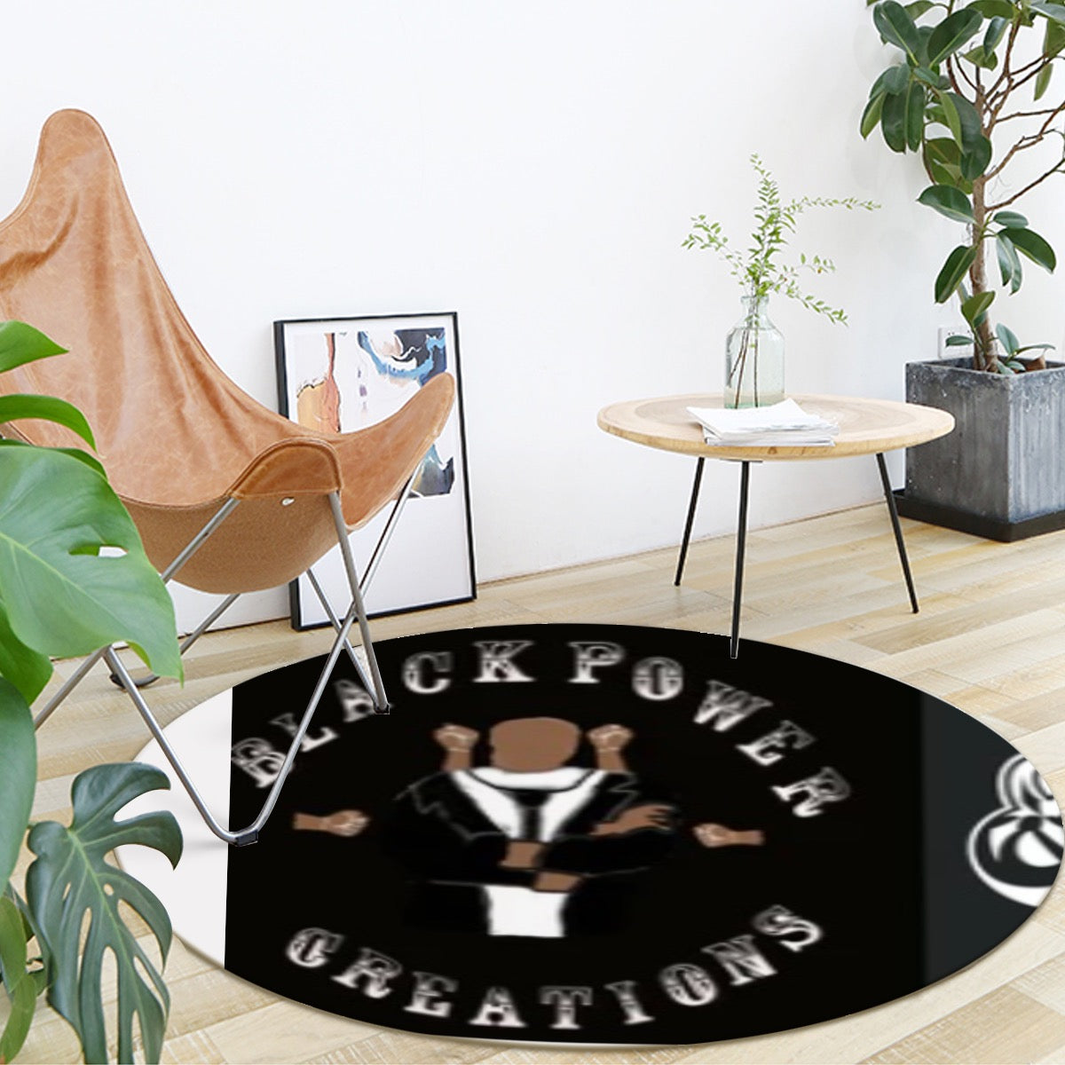 Foldable round mat