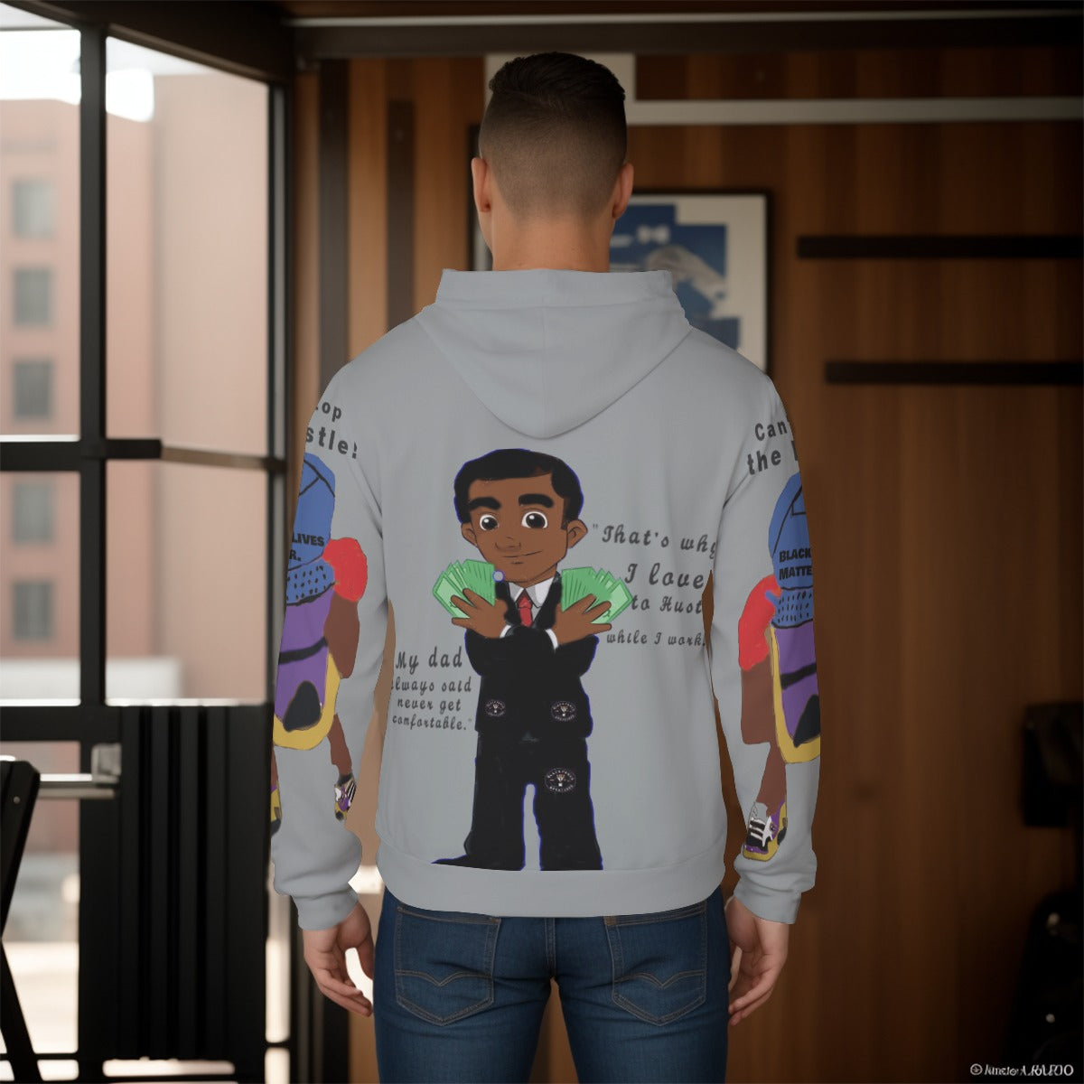 All-Over Print Men's Pullover Hoodie
