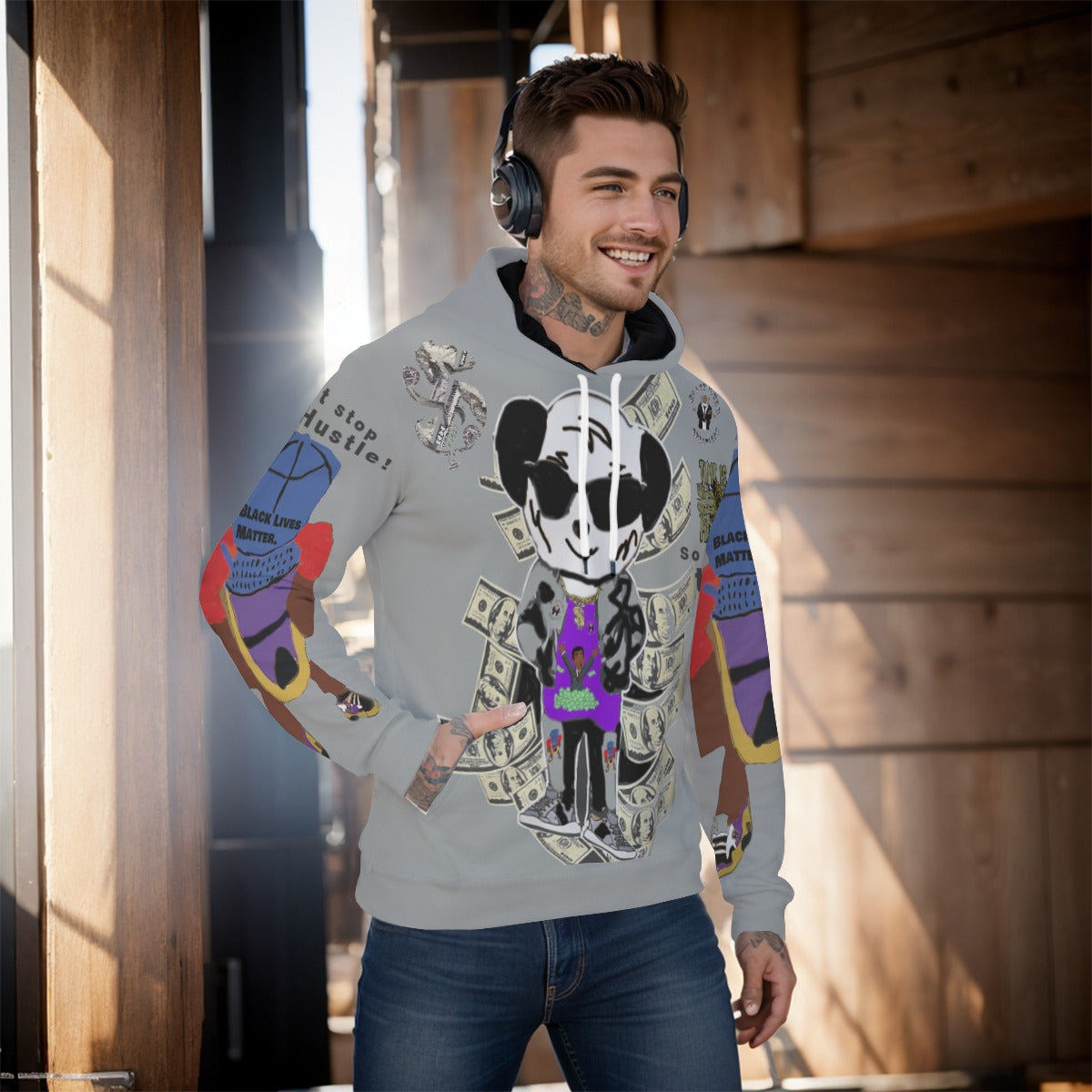 All-Over Print Men's Pullover Hoodie