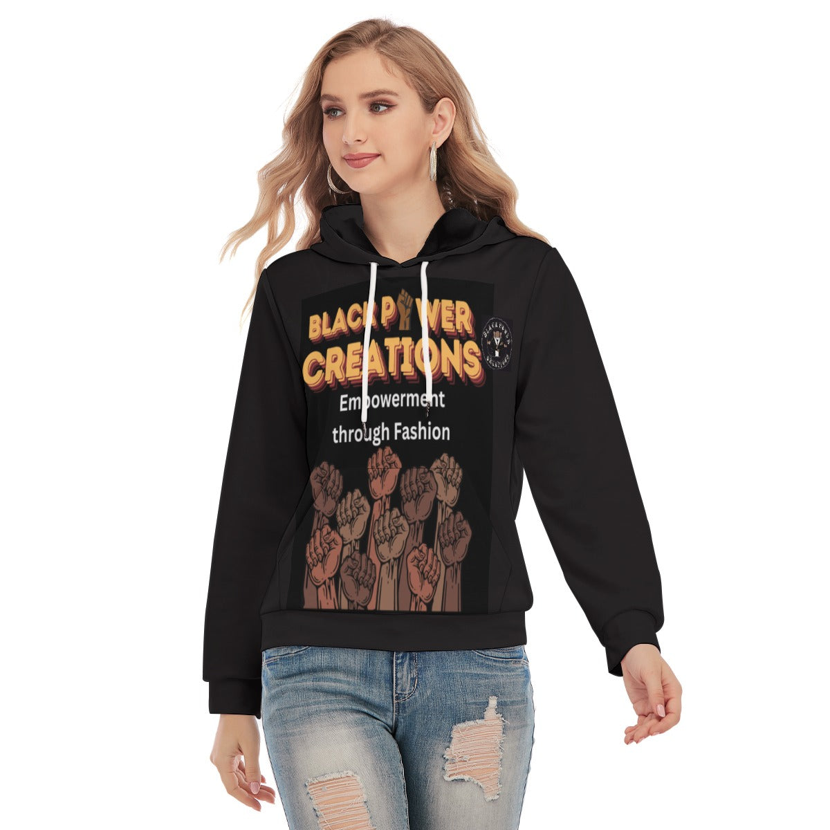 All-Over Print Women's Slim Pullover Hoodie