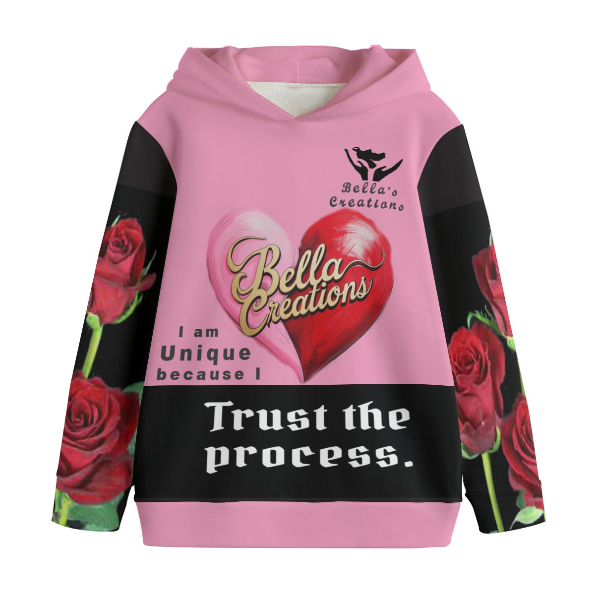 Bella's Creations Pink Hoodie Cotton