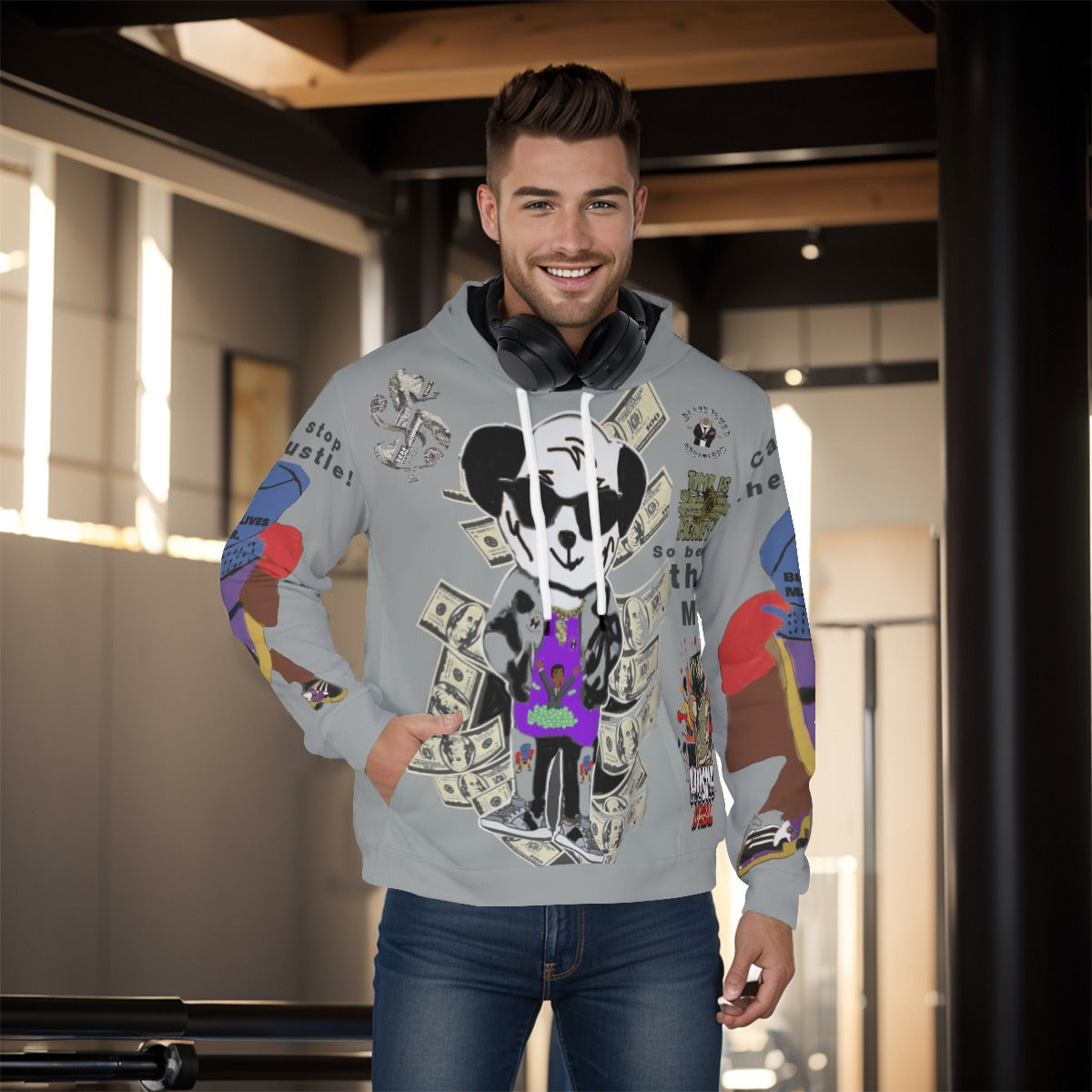 All-Over Print Men's Pullover Hoodie