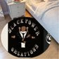 Foldable round mat