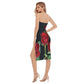 All-Over Print Women's Side Split Tube Top Dress
