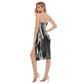 All-Over Print Women's Side Split Tube Top Dress