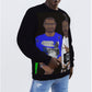 All-Over Print Men's Sweater
