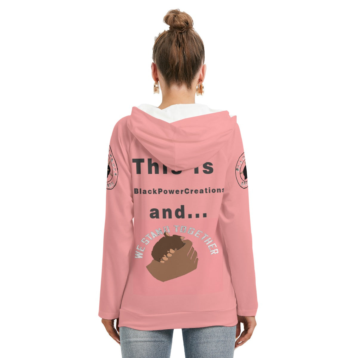 All-Over Print Women's Hoodie With Double Hood