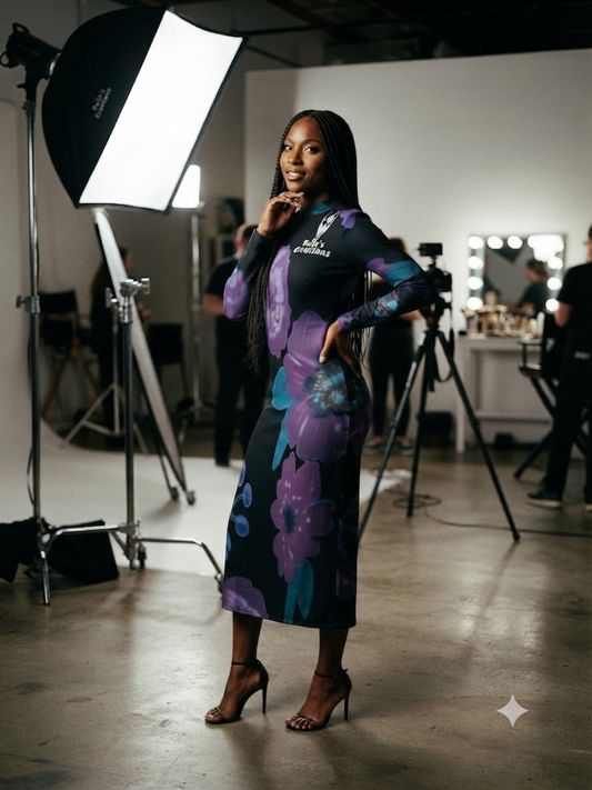 Bella's Creation's All-Over Print Women's Hip Dress