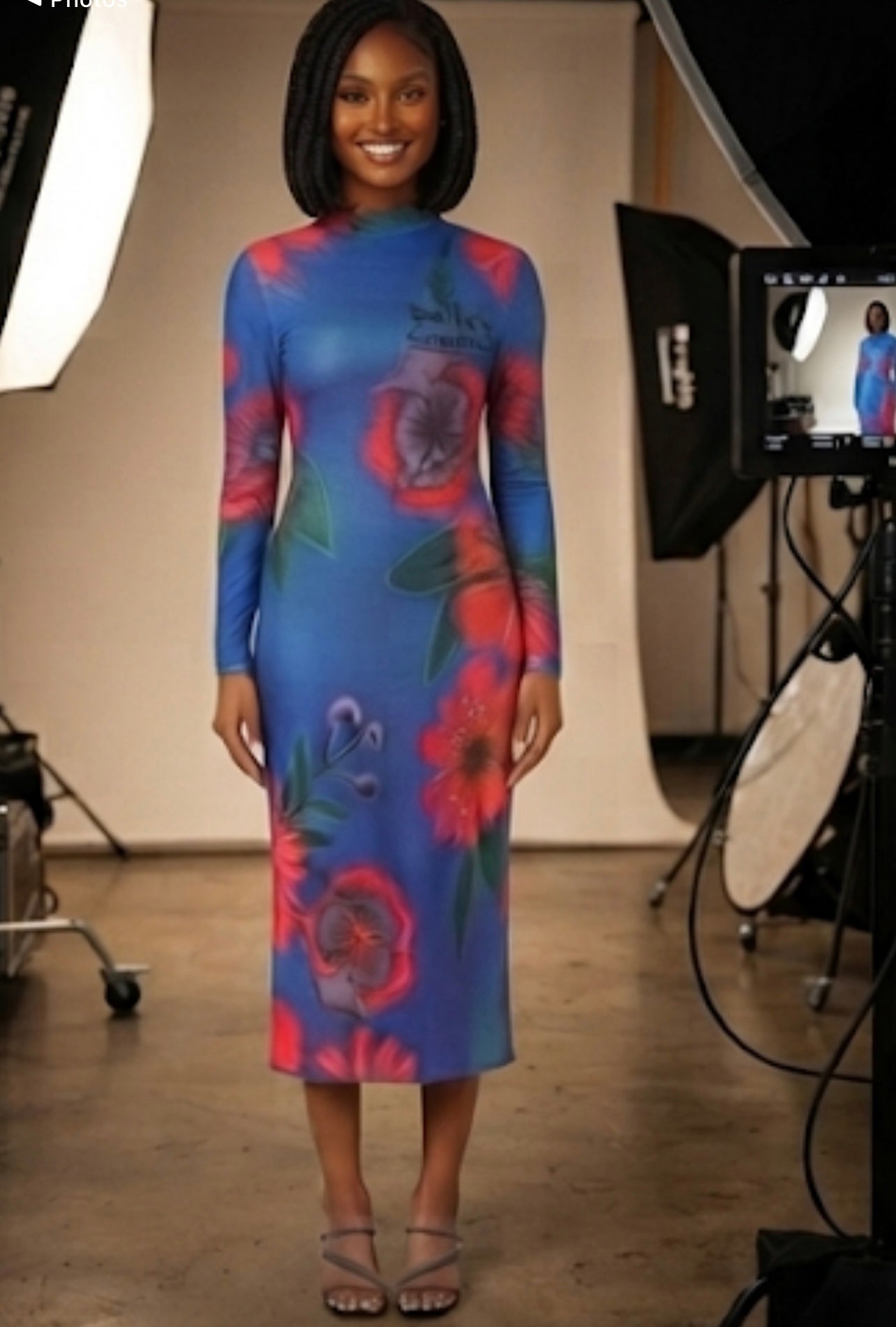 Bella's Creation' s All-Over Print Women's Hip Dress