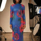Bella's Creation' s All-Over Print Women's Hip Dress