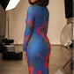 Bella's Creation' s All-Over Print Women's Hip Dress