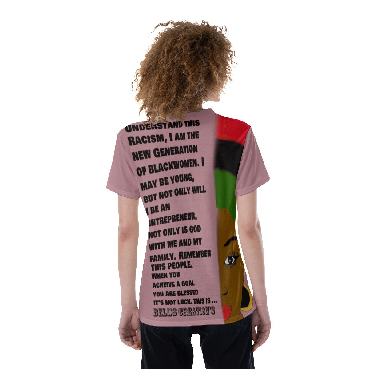 All-Over Print V-neck Women's T-shirt