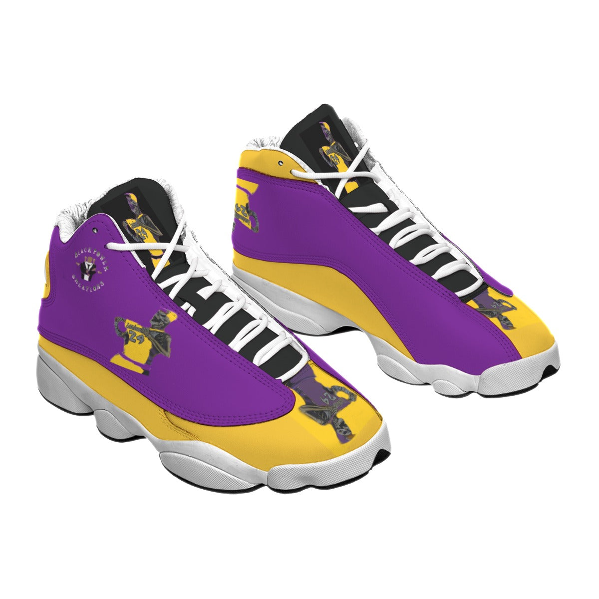 Men's Curved Basketball Shoes With Thick Soles