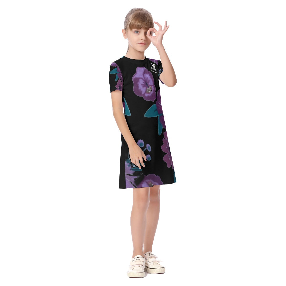 Bella's Creations All-Over Print Kid's Short Sleeve Dress