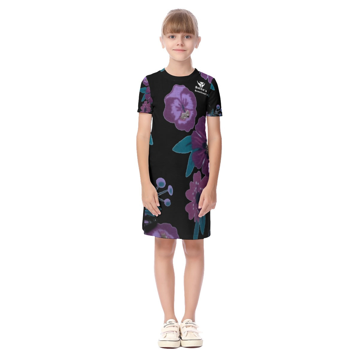 Bella's Creations All-Over Print Kid's Short Sleeve Dress