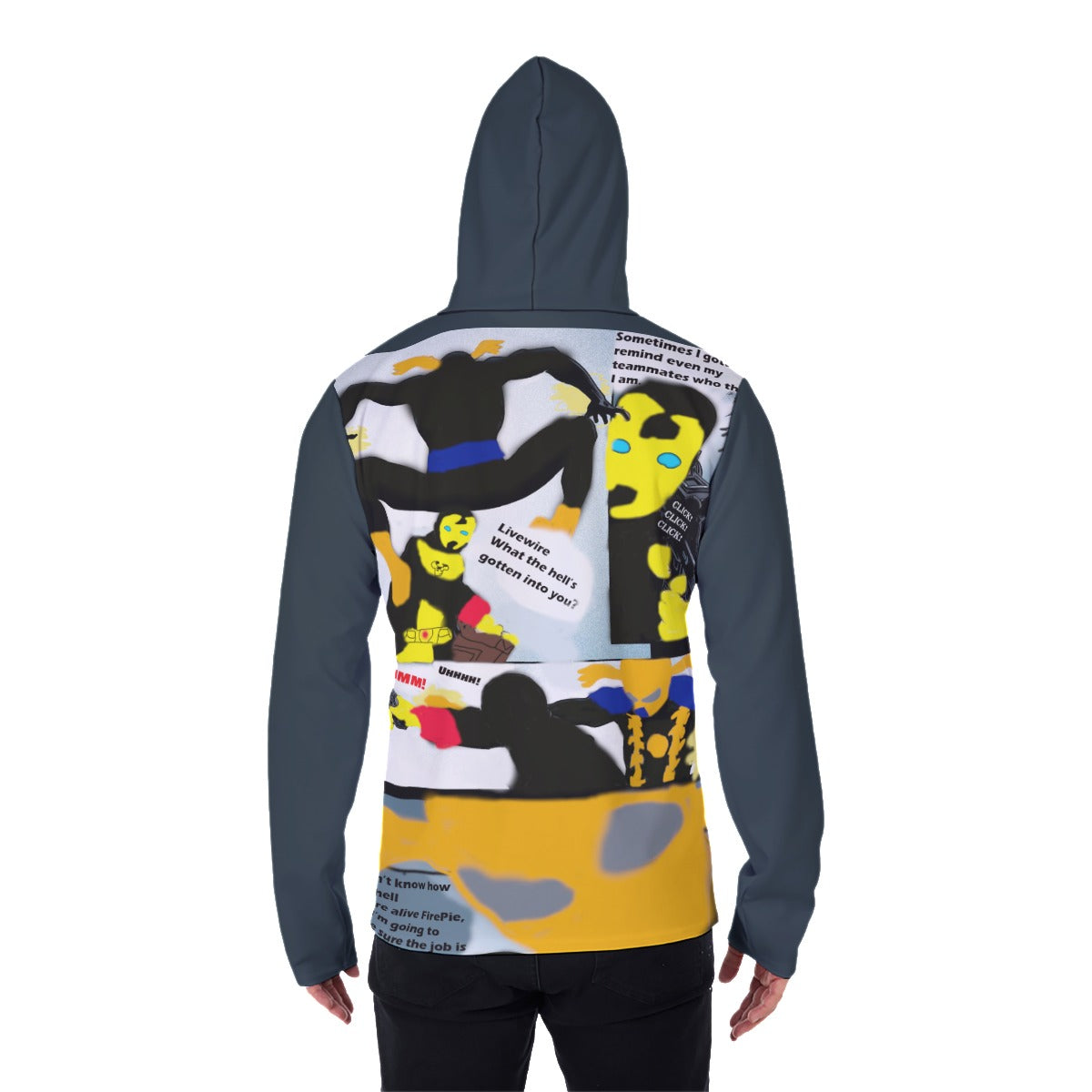 All-Over Print Men's Pullover Hoodie With Mask