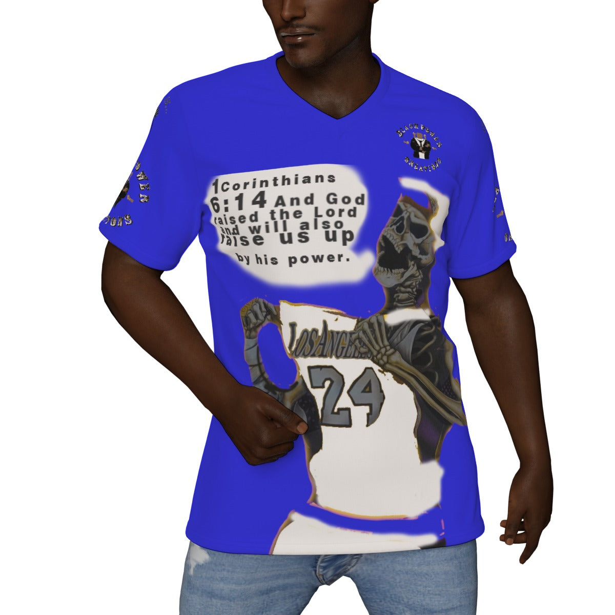 All-Over Print V-Neck T-Shirt