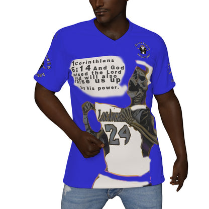 All-Over Print V-Neck T-Shirt