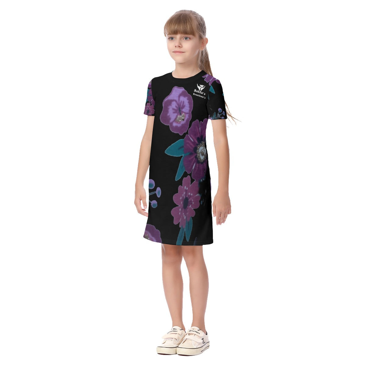 Bella's Creations All-Over Print Kid's Short Sleeve Dress