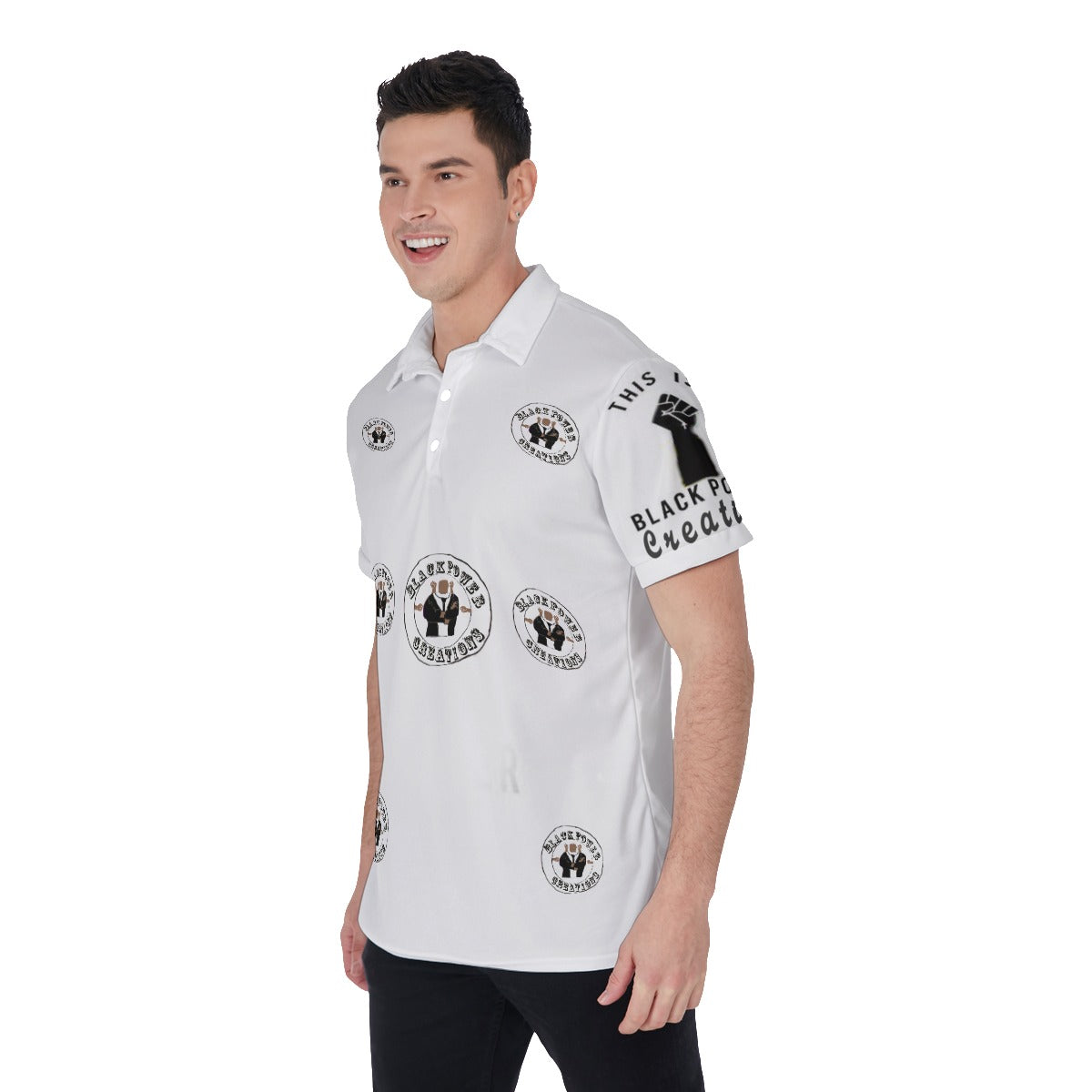 All-Over Print Men's Polo Shirt