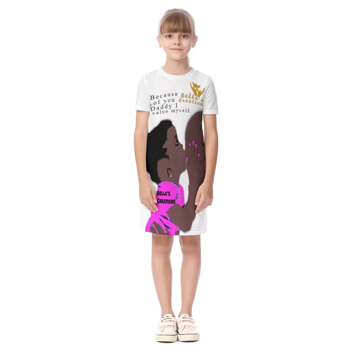 All-Over Print Kid's Short Sleeve Dress