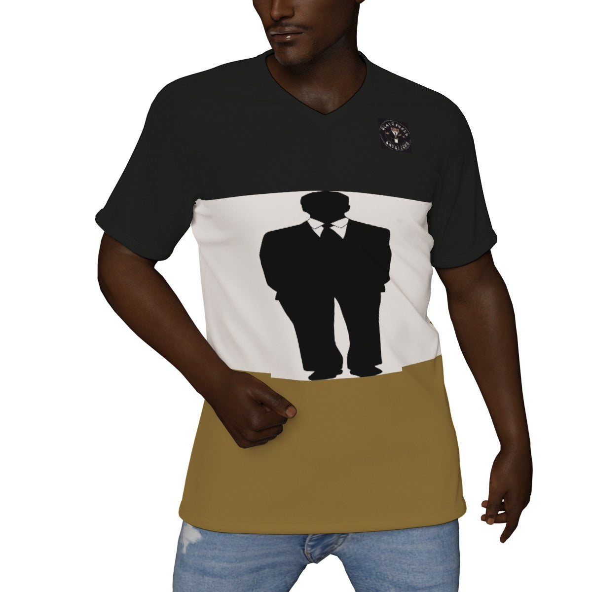 All-Over Print V-Neck T-Shirt
