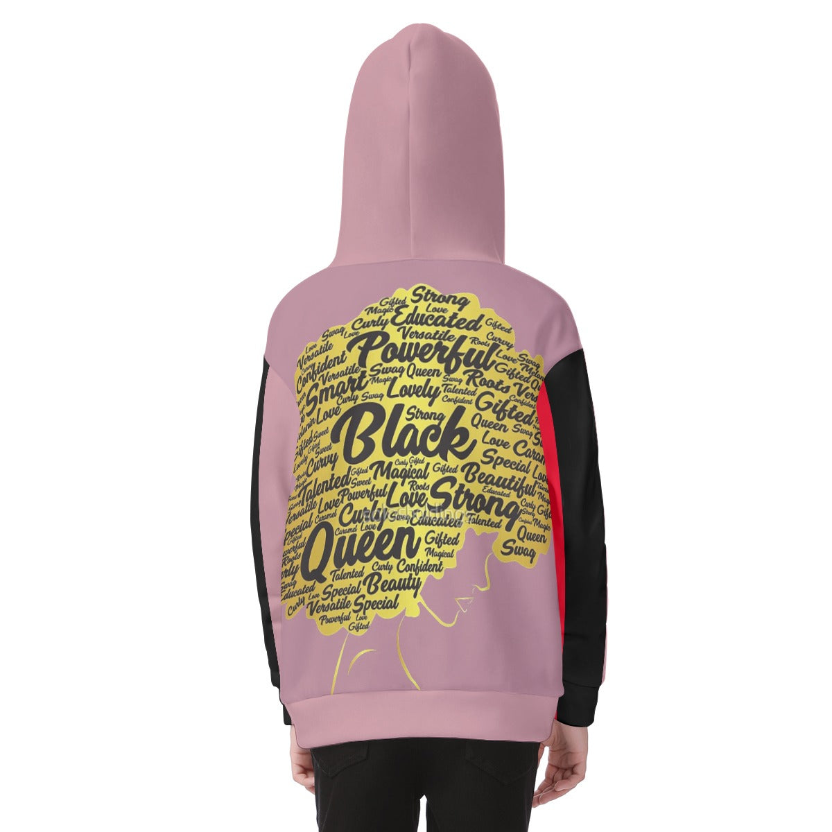 All-Over Print Kid's Heavy Fleece Zip Up Hoodie
