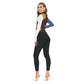 All-Over Print Women's Long-sleeved High-neck Jumpsuit With Zipper