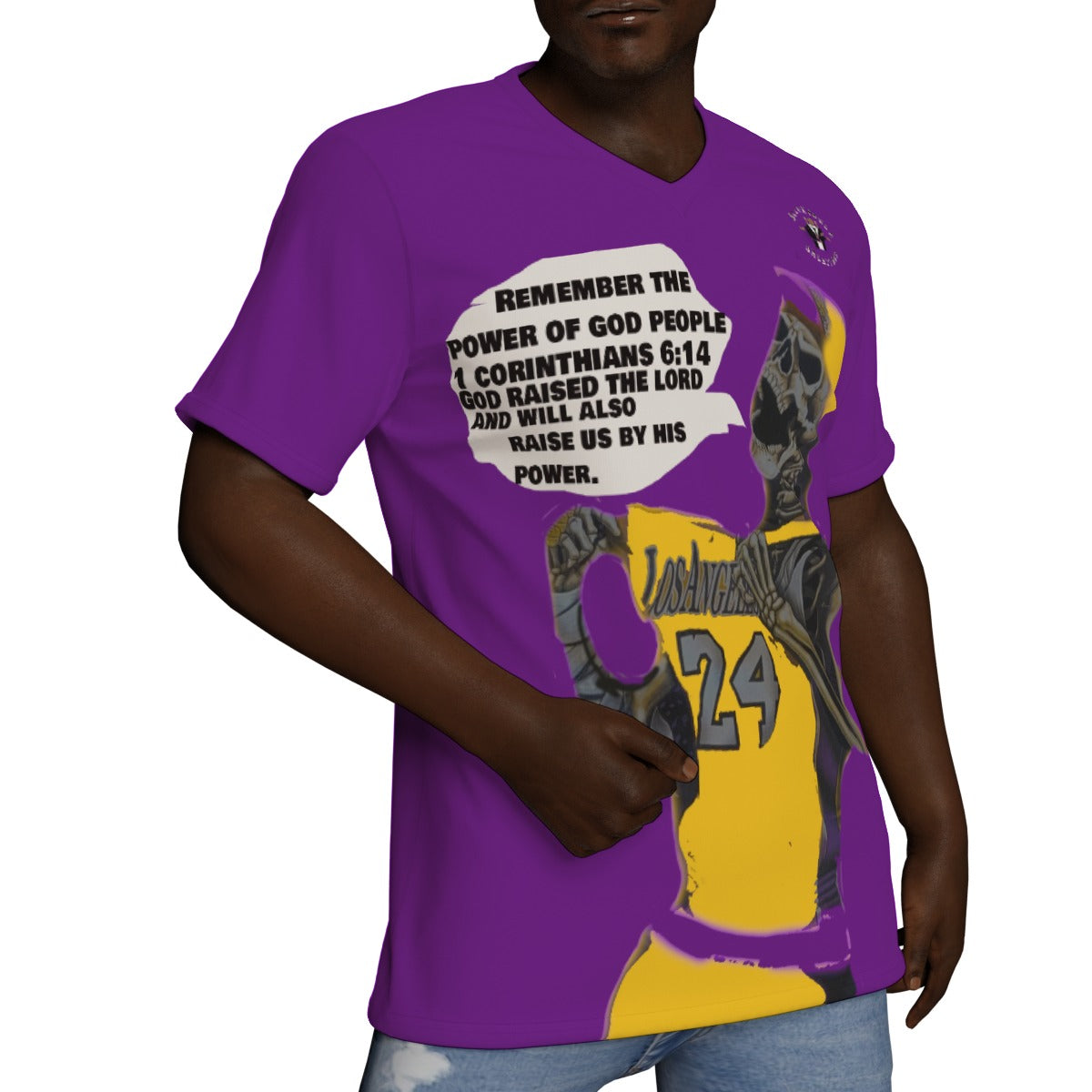 All-Over Print V-Neck T-Shirt