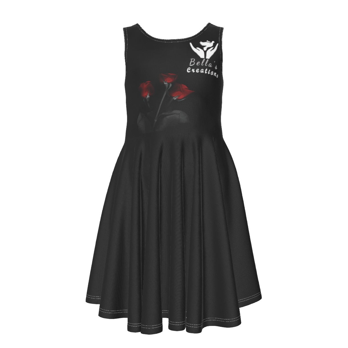 All-Over Print Kid's Sleeveless Vest Dress