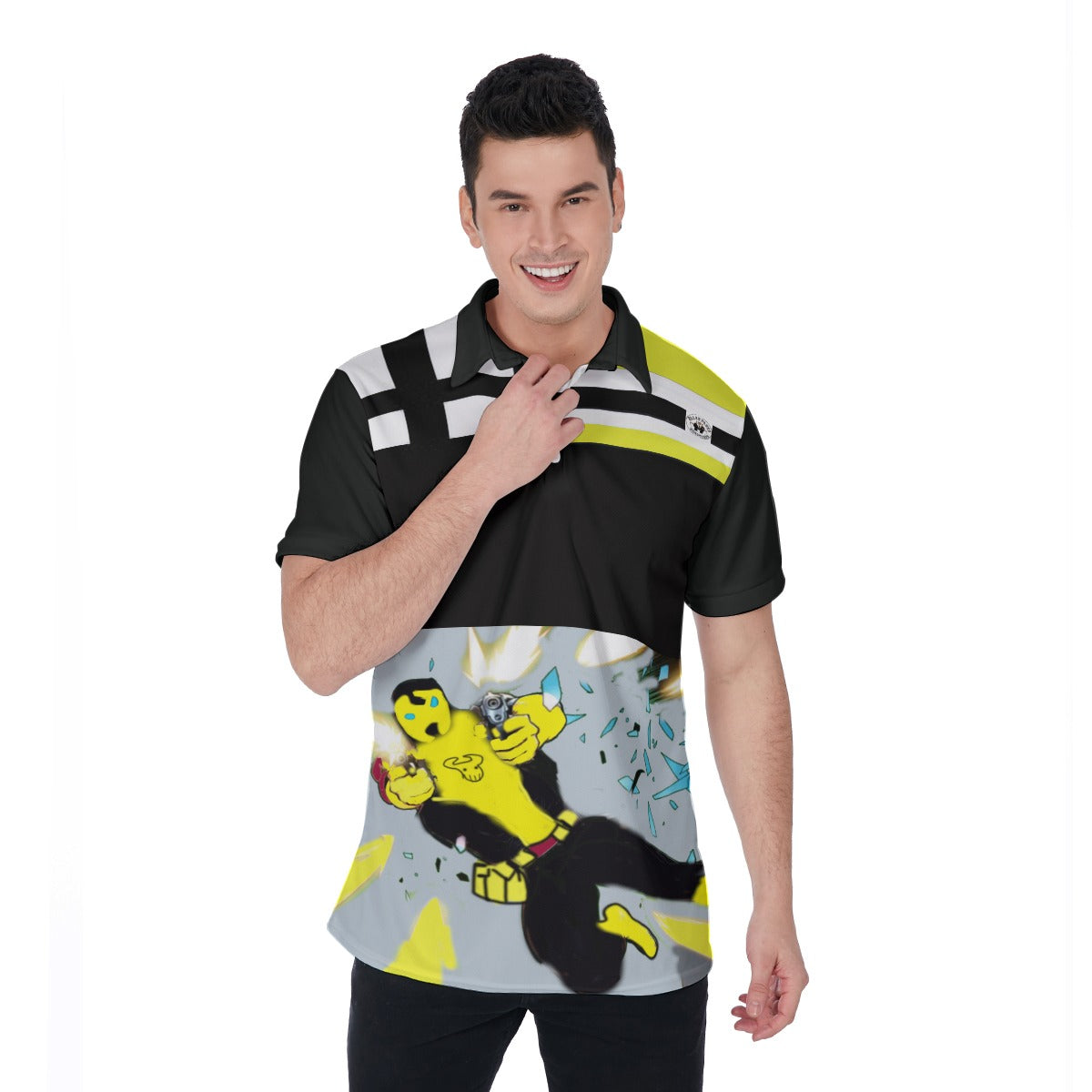 All-Over Print Men's Polo Shirt