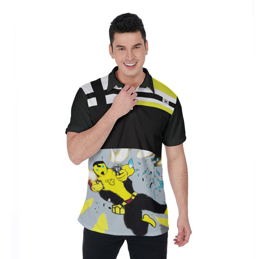 All-Over Print Men's Polo Shirt