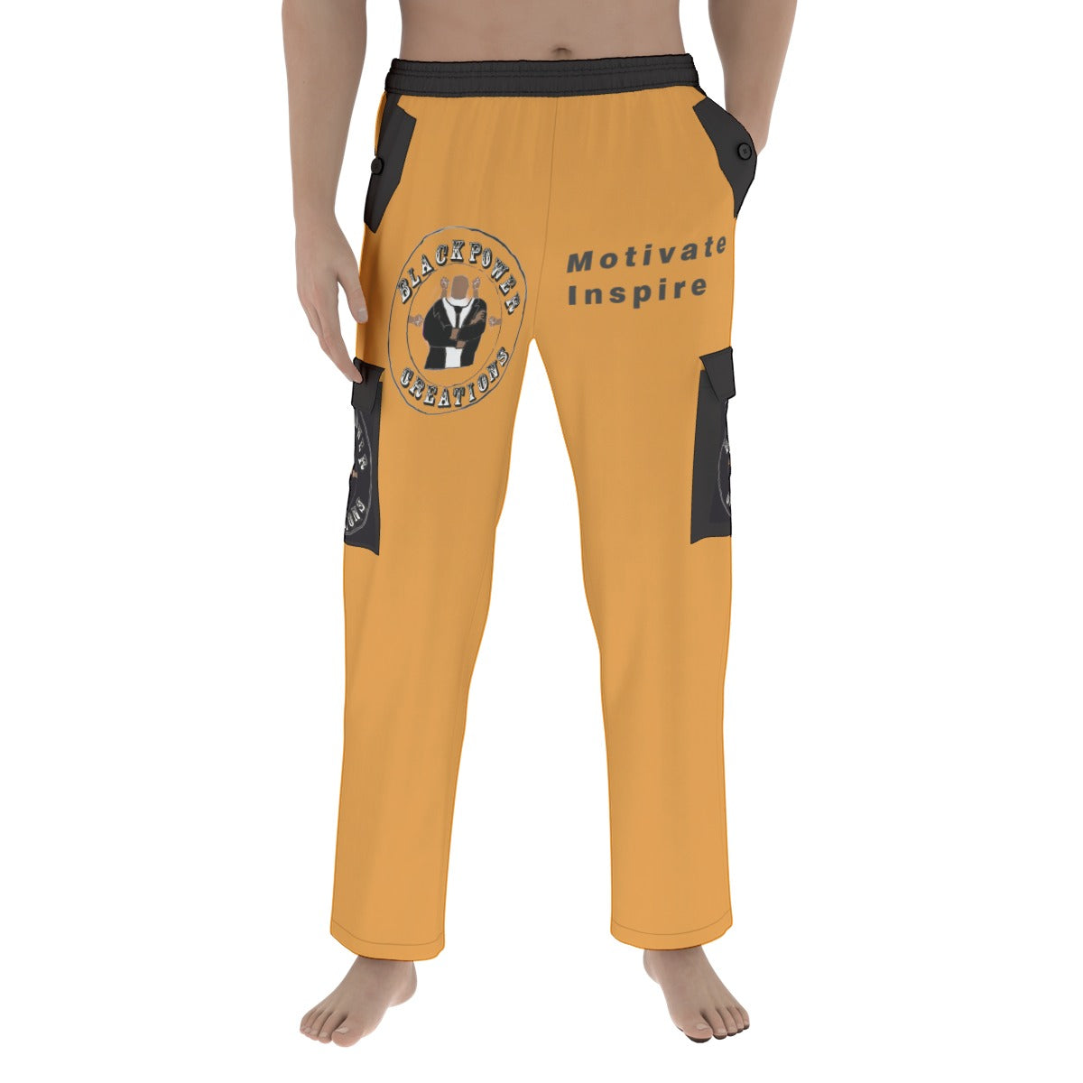 All-Over Print Men's Pocket Cargo Pants