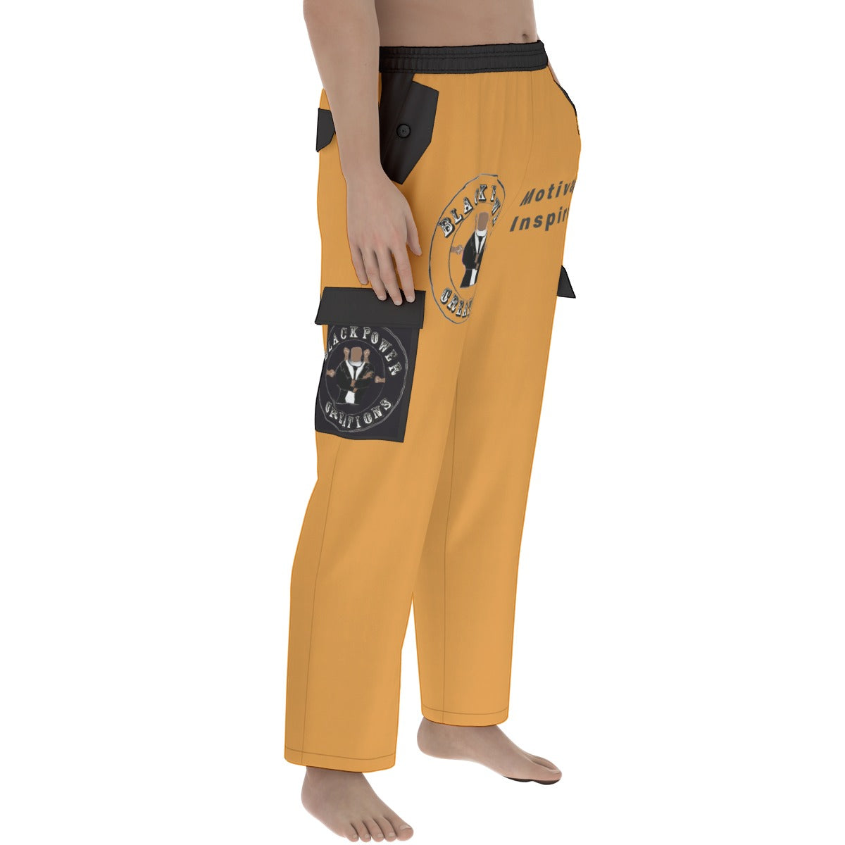 All-Over Print Men's Pocket Cargo Pants